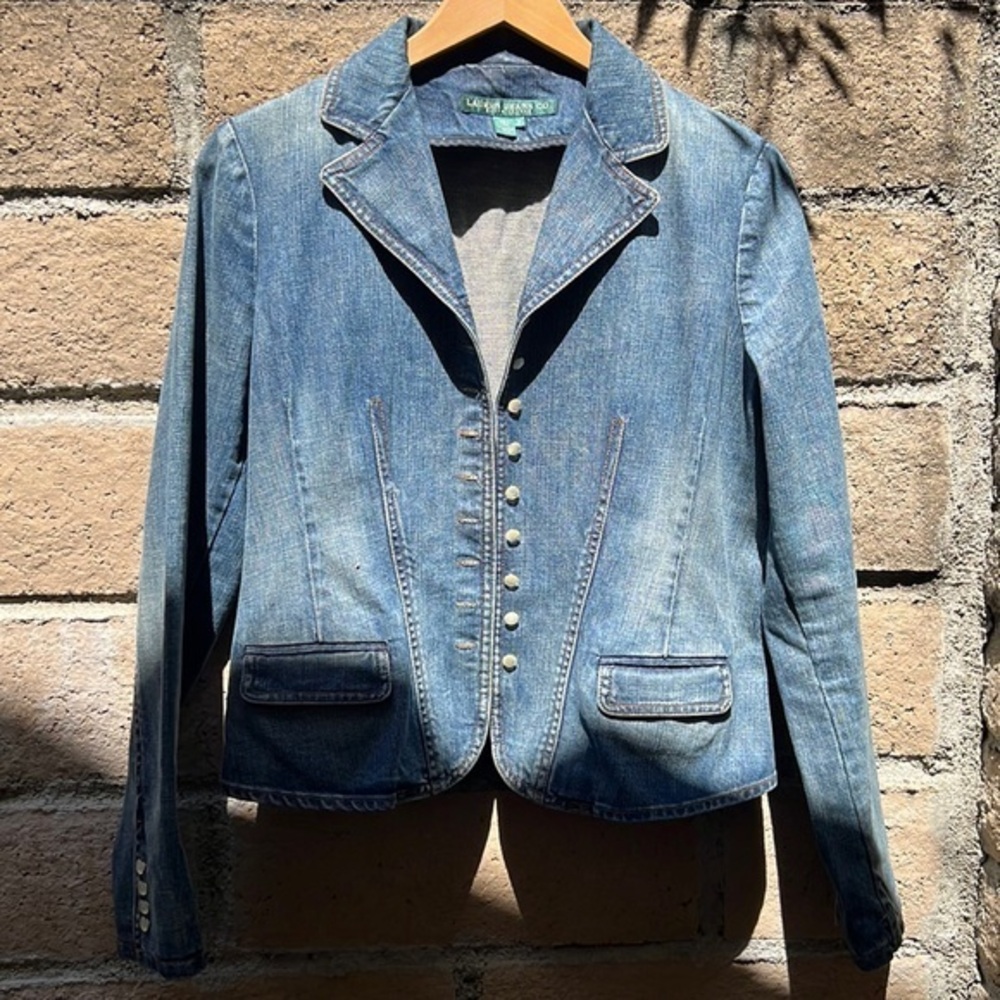 Lauren Ralph Lauren Light Blue Denim Jean Jacket